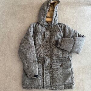 Todd Snyder English Down Parka in Donegal Oatmeal, men's M
